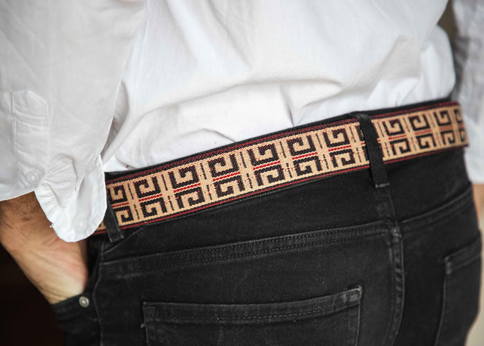 “Pampa ” Capybara leather belt .
