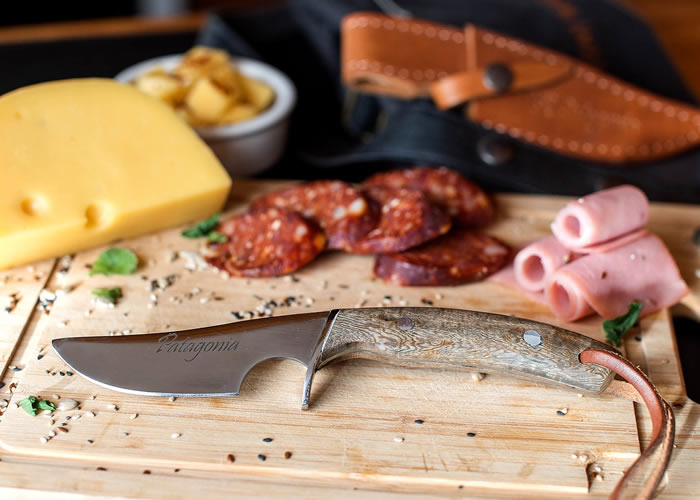 Verijero knife with wooden handle.