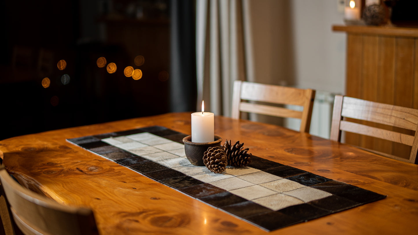 Cowhide Table Runner.