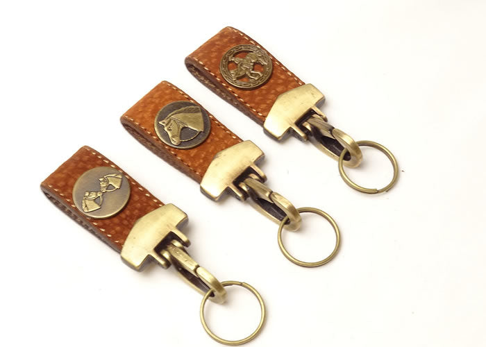 Capybara Key ring with applique.