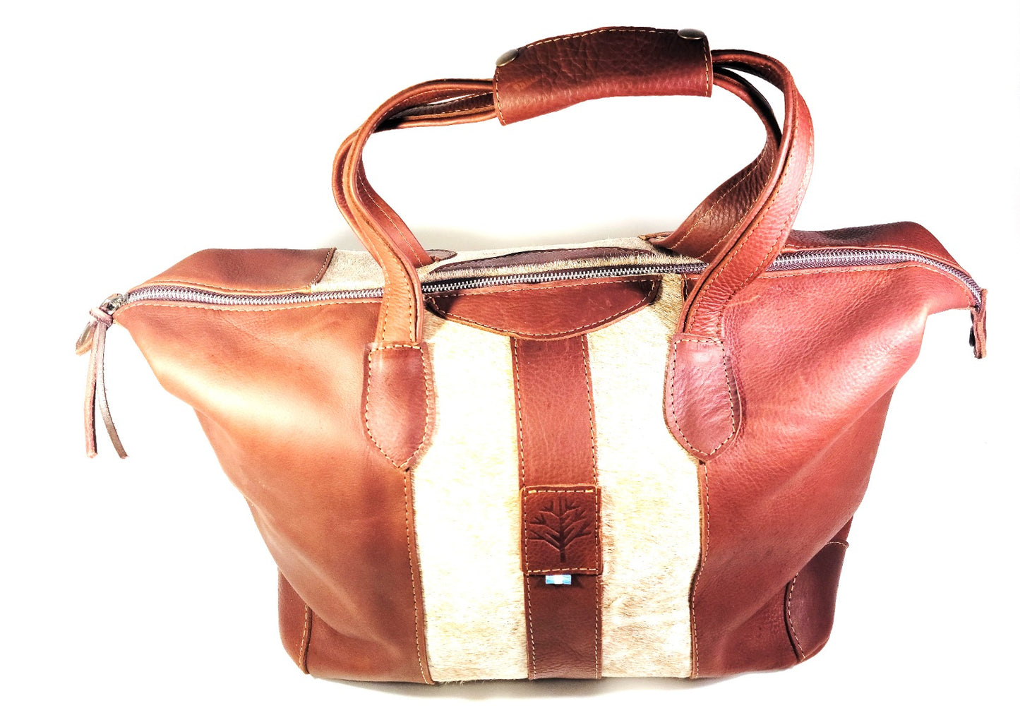 Small Cowhide travel bag.