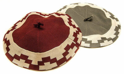 Knitted berets with “Pampa” design.