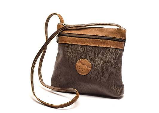 Large Brown Crossbody bag.