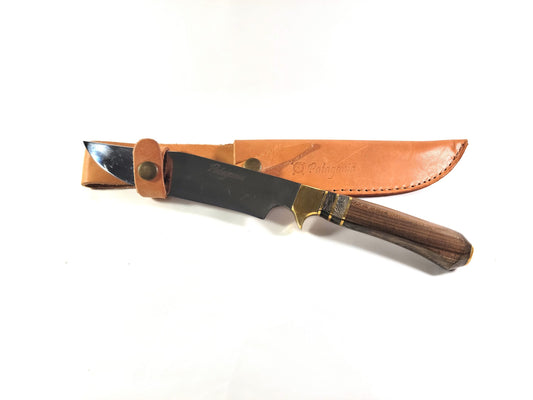 7 in. WOODEN HUNTING KNIFE.