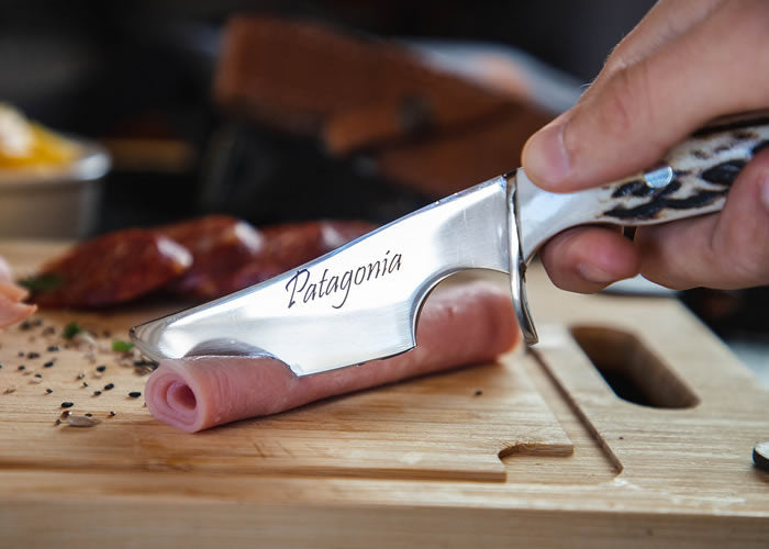 Verijero knife with deer antler handle.