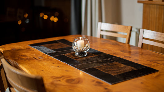 Cowhide Table Runner.