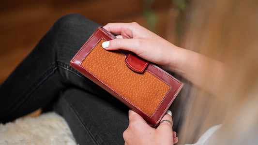 Ladies” Capybara” wallet, tri-folder design .