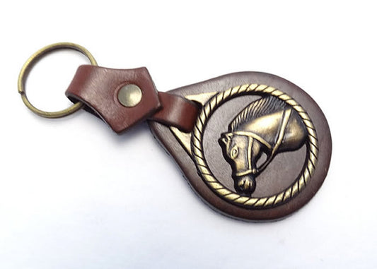 Leather key ring.